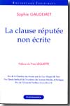 La clause réputée non écrite. 9782717852516