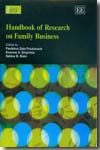 Handbook of research on family business