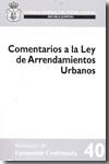 Comentarios a la Ley de arrendamientos urbanos. 9788496809369