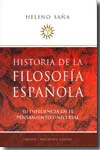 Historia de la filosofía española. 9788496710986