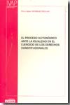 El proceso autonómico ante la igualdad en el ejercicio de los Derechos constitucionales