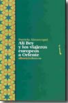Alí Bey y los viajeros europeos a Oriente