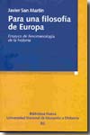 Para una filosofía de Europa. 9788497427043