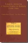 Libros, médicos y traductores en España (1850-1900). 9788477339168