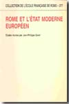 Rome et l'État Moderne européen. 9782728307715