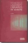 The directory of university libraries in Europe. 9781857430714