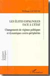 Les élites espagnoles face à l'état. 9782738453433