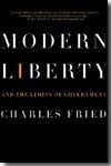 Modern liberty and the limits on government
