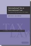 International tax as international Law