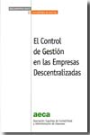 El control de gestión en las empresas de descentralizadas