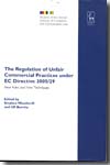 The regulation of unfair commercial practices under EC Directive 2005/29
