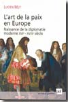 L'art de la paix en Europe. 9782130553656