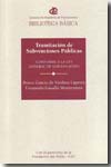 Tramitación de subvenciones públicas