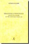 Bibliotheca Wiffeniana. 9788496579729