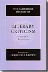 The Cambridge History of Literary Criticism. 9780521300100