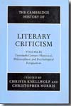 The Cambridge history of literary criticism. 9780521317252