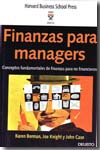 Finanzas para managers. 9788423424528