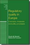 Regulatory quality in Europe