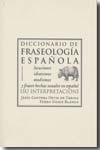 Diccionario de fraseología española. 9788496258976