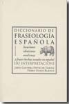 Diccionario de fraseología española