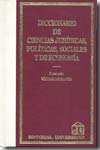 Diccionario de ciencias jurídicas, políticas, sociales y de economía