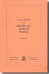 Anuario de historia del Derecho español. Tomo LXXVI