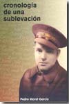 Cronología de una sublevación. 9788461160297