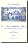 La cerámica arquitectónica. 9788447205790