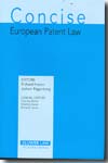 Concise european patent Law. 9789041124340