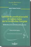 Contrôle de constitutionnalité et normes visées par la Constitution française. 9782247072286