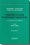 Commentario alla legge sul procedimento amministrativo. 9788813263782