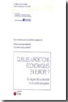 Quelles juridictions économiques en Europe?. 9782711008353
