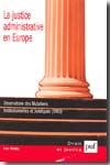 La justice administrative en Europe