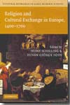 Cultural exchange in early modern Europe