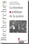 La fonction politique de la justice