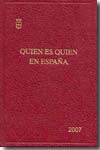 Quien es quien en España 2007. 9788493508616