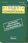Los estudios sobre la historia de la masonería hoy
