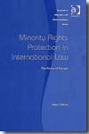 Minority rights protection in international Law