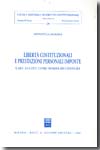 Liberta costituzionali e prestazioni personali imposte. 9788814134500