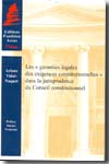 Les "garanties légales des exigences constitutionnelles" dans la jurisprudence du Conseil Constitutionnel. 9782913397699