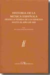 Historia de la música española desde la venida de los fenicios hasta el año de 1850. 9788489457386