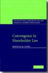 Convergence in shareholder Law. 9780521876759