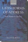 Latin forms of address. 9780199239054