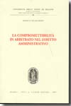 La compromettibilità in arbitrato nel Diritto amministrativo