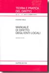 Manuale di Diritto degli enti locali. 9788814129148