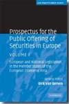 Prospectus for the public offering of securities in Europe. Vol.I