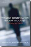 Witness identification in criminal cases