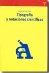 Tipografía y notaciones científicas