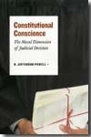 Constitutional conscience. 9780226677255