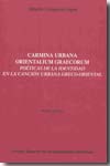 Carmina Urbana Orientalium Graecorum. 9788400086961